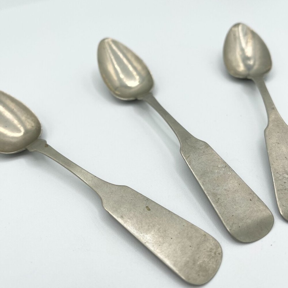 Hall & Elton Antique Spoons Set of 3 RARE 1850-1899 Wallingford, Connecticut CT - Picture 5 of 13